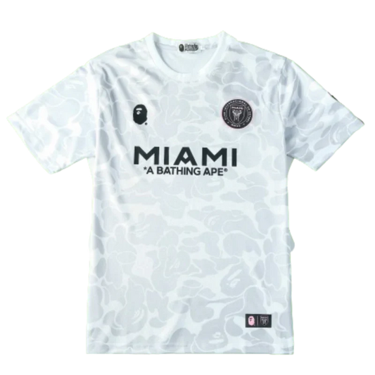 BAPE X INTER MIAMI WHITE CAMO SHIRT 2023/24