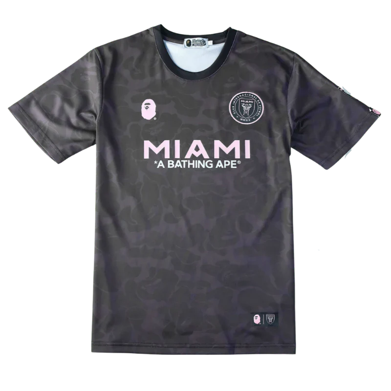BAPE X INTER MIAMI BLACK CAMO SHIRT 2023/24